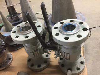 (2) 2" Regular Port Raised Face Ball Valves.