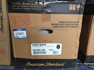 American Standard Toilet Bowl With Seat, No Tank.