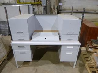 (2) 5 Drawer Desks, 60" x 30" x 29 1/2"