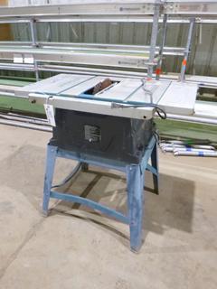 Mastercraft 055-6737-2 10" Table Saw, 120V, 60 HZ, 15A *NOTE: Damaged, Running Condition Unknown*