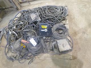Assortment of Welding Cable, Remotes, Stingers