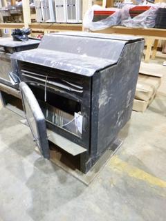 Drolet Pellet Stove, Model ECO-55ST, 29 1/2" x 25 1/8" x 36 1/8", (Unused) * Note Damaged*