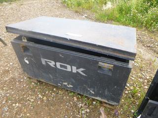 ROK Storage Box, 48" x 24" x 28" *Note Damaged / Broken Lid Supports*