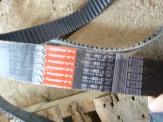 (2) Used Gates Power Grip Belts, 3850-14MGT-55