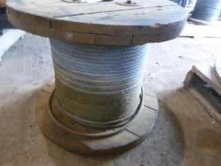 Spool of Wire Rope, Length Unknown