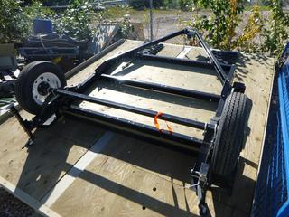 Foldable Single Axle Trailer, 2" Hitch, 4ft X 5ft Deck. VIN L4WC1H839KA222927