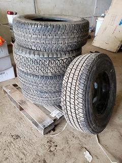 (5) 18" Tires, Various Sizes (1 w/ Rim)