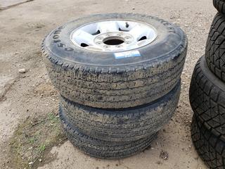 (3) Firestone  TransForce HT Tires w/ Rims 245/75R17