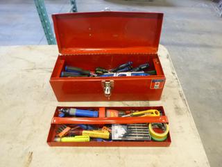 Master Craft Tool Box, C/w Contents includes Screw Drivers Box Cutter and More (G2)