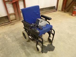 Quickie Electric Wheel Chair, SN 031-04756 w/ 24 Volt Battery Charger, Model 16810