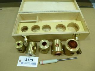 Brass Hot Tap Set w/ Wood Case (F2)