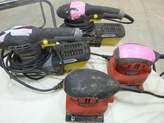 (2) Tool Shop Palm Sanders, (2) Performax 1/3 Sheet Sander (B2)