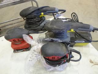 (2) Tool Shop Palm Sanders, (2) Performax 1/3 Sheet Sander (B2)