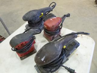 (2) Tool Shop Palm Sanders, (2) Performax 1/3 Sheet Sander (B2)