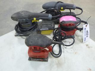 (2) Tool Shop Palm Sanders, (2) Performax 1/3 Sheet Sander (B2)