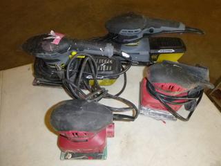 (2) Tool Shop Palm Sanders, (2) Performax 1/3 Sheet Sander (B2)