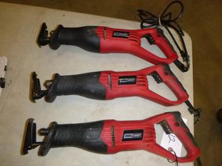 (3) Tool Shop Reciprocating Saws, AC, 120V, 60Hz, 6A (B2)