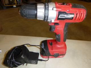 (1) Tool Shop Drill w/ Charger, 1/2" Chuck, Variable Speeds, Maximum Torque  (B2)