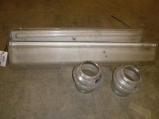 (2) 52" Fluorescent Light Fixtures, (2) Ceiling Fixtures (E2-4,2)