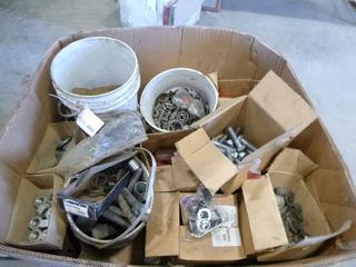 (1 Bin) Heavy Duty Nuts, Bolts, Washers, & Parts, (WR-3)