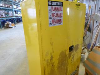 Justrite Flammable Storage Cabinet, 45 Gallon Capacity, 18"x43"65.5", (WR-4)