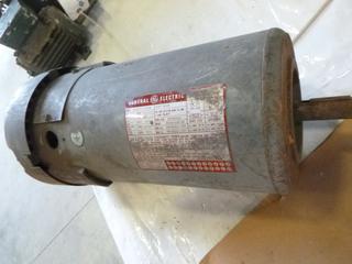 GE Motor, Model# 5CD124TED01B, 1750/2050 RPM, 2.0 HP, 9.8 Amps, 180 Volts, (WR-3)