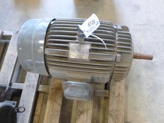 Teco 3-Phase Induction Motor, 3530 RPM, 25 HP, 220 Amps, 575 Volts, S/N# FU6096307082, (WR-3)