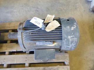 GEC Industrial Motor, 1740 RPM, 30 HP, 575 Volts, 60 HZ, S/N# FC33242-74, (WR-3)