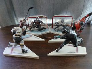 McFarlane 2000 NHLPA 1st Edition Hockey Figurines Complete Set, Includes Patrick Roy, Curtis Joseph, Steve Yzerman, Paul Kariya, Ray Bourque and Tony Amonte