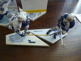 McFarlane NHL VRS Edition Toronto Maple Leafs Figurines Away Colors Includes Ed Belfour, Owen Nolan, Alex Mogilny and Toe Domi