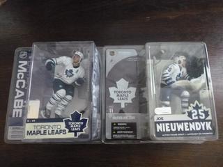 Bryan McCabe Series 13 and Joe Nieuwendyk Series II Toronto Maple Leafs McFarlane Figures (Unopened)