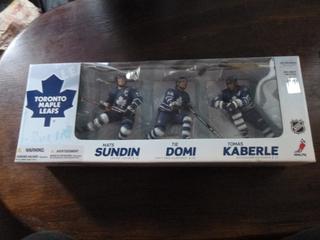 McFarlanes NHL Toronto Maple Leafs Team 3 Pack Featuring Mats Sundin, Tomas Kaberle and Tie Domi (Unopened)