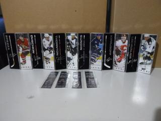 Complete Set (6 of 6) 2006 - 2007 McDonald's NHL Star Sticks Featuring Alex Ovechkin, Joe Thornton, Mats Sundin, Mikka Kiprusoff, Vincent LaCavalier and Jason Spezza