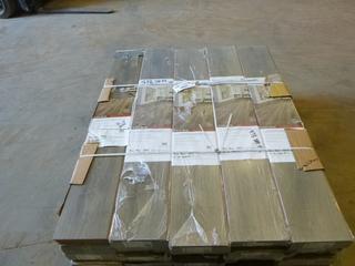 (20) Boxes Natural Beveled Plank Flooring, 5 1/16" x 7 1/2" x 50 9/16" (WW-5,4)