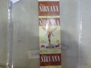 Nirvana March 15, 1994 Show Ticket from Zenith Paris *Note: No C.O.A.* (Located Upstairs)