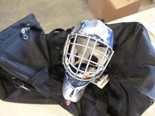 Swiss Gear Duffel Bag, ITECH Toronto Maple Leafs Goalie Mask, (W2-4-1)