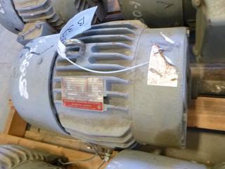 Canadian GE Motor, Model 151621, 5 HP, 1160 RPM, 575 Volts, 6.3 Amps, 60 Cycles, (WR-3)