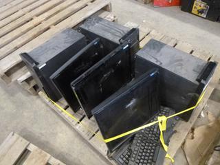 (3) Lenovo Hard Drives, (3) Monitors, (3) Keyboards, (E1-5,3)