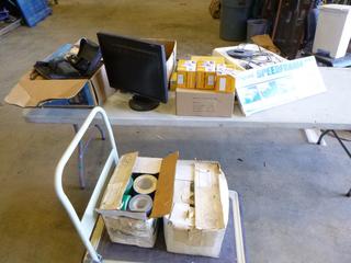 Samsung Monitor, Radios, Lights, Filing System,  Industrial Tape and More, (EE3-1-2)