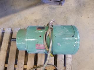 Reliance Industrial Motor c/w 15 HP, 1750 Rpm, 500 Volts, (WR-3)