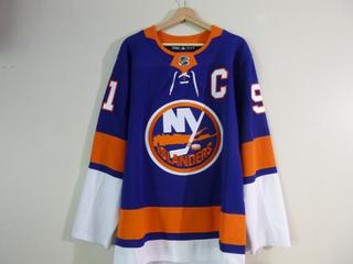 John Tavares Autographed New York Islanders Authentic Adias Climalite Jersey Size 50, Complete w/ "C" Patch.  C.O.A From Frozen Pond