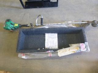 Overhead Storage Compartment for Truck w/ Lock & Key, Weed Eater BC 24W, S/N # 98156N300539-1, **Working Condition Unknown**,  (W1-5-1)