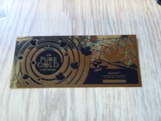 (1) 24K Pure Gold 1/10 Gram Wafer, ID 2253791, Not Legal Tender (Upstairs)