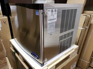 Model YR450-AP-161 115V/60Hz 9.6A 57kg Refrigerant R290/150g Ice Maker w/ 450lb Ice Making Cap. *Note: Item Cannot Be Picked Up Until Tuesday September 22*