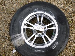 (1) ST 205/75 R14 Tire w/ 14 X 5.5J Rim *Unused*