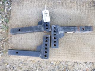 Qty Of (3) 2in Hitch Bars w/ 2in X 2 1/2in Shank