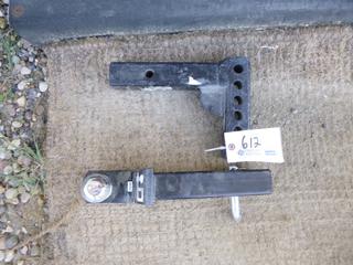 (1) 2in Hollow Hitch Bar And (1) 2in Ball Hitch