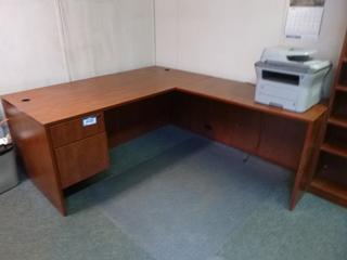 71 in x 83 in L-Shaped Office Desk 