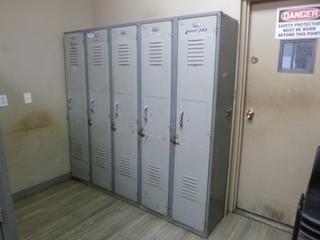 5-Unit Metal Storage Lockers