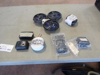 (2) Digital Thermostats, (3) Speakers, 3in RV Carbon Monoxide Detectors